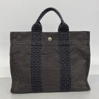 Hermes Handbag Her Line PM Canvas Gray Silver — view 9