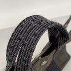 Hermes Handbag Her Line PM Canvas Gray Silver — view 8