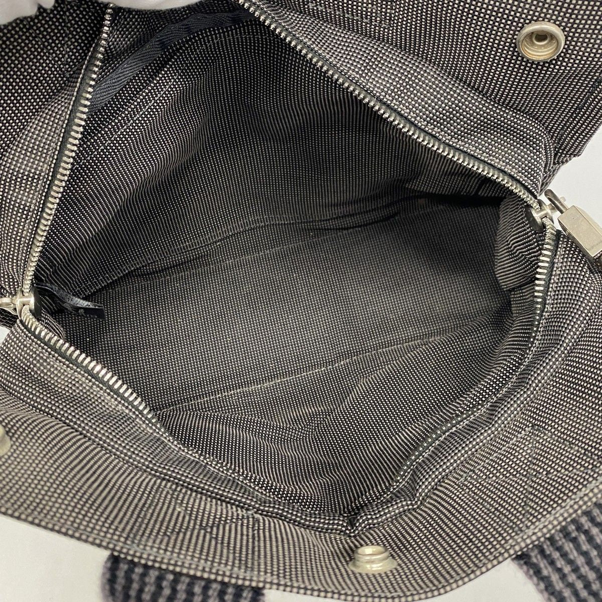 Hermes Handbag Her Line PM Canvas Gray Silver — view 4
