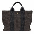 Hermes Handbag Her Line PM Canvas Gray Silver