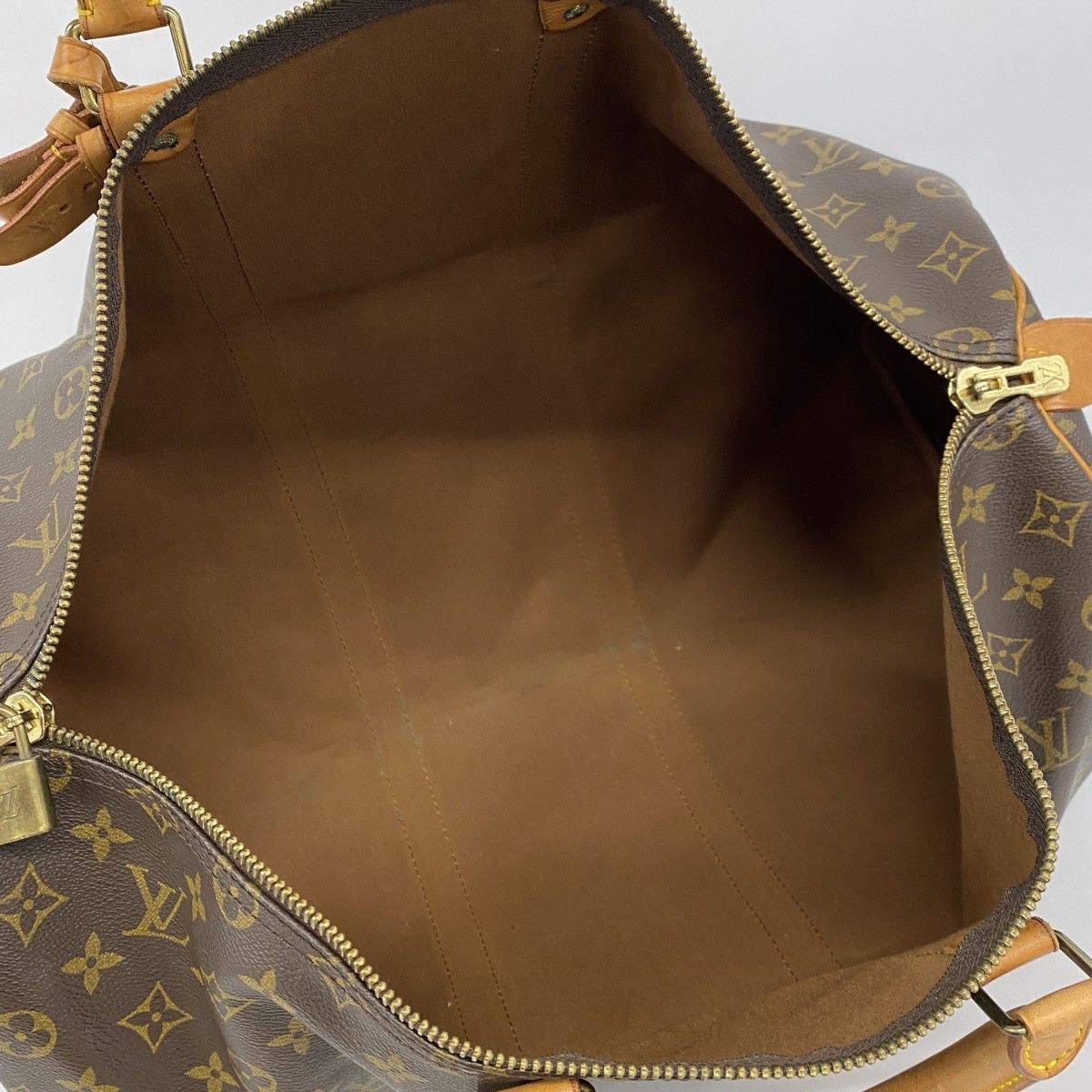 Louis Vuitton Boston Bag Monogram Keepall 50 Brown — view 4