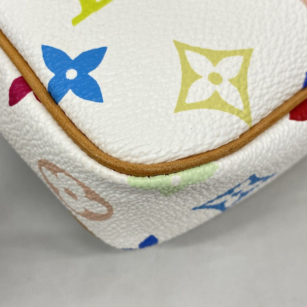 Louis Vuitton Pouch Monogram Multicolor Pochette Blanc — view 6
