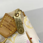 Louis Vuitton Pouch Monogram Multicolor Pochette Blanc — view 9