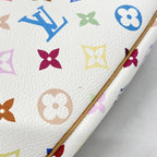 Louis Vuitton Pouch Monogram Multicolor Pochette Blanc — view 7