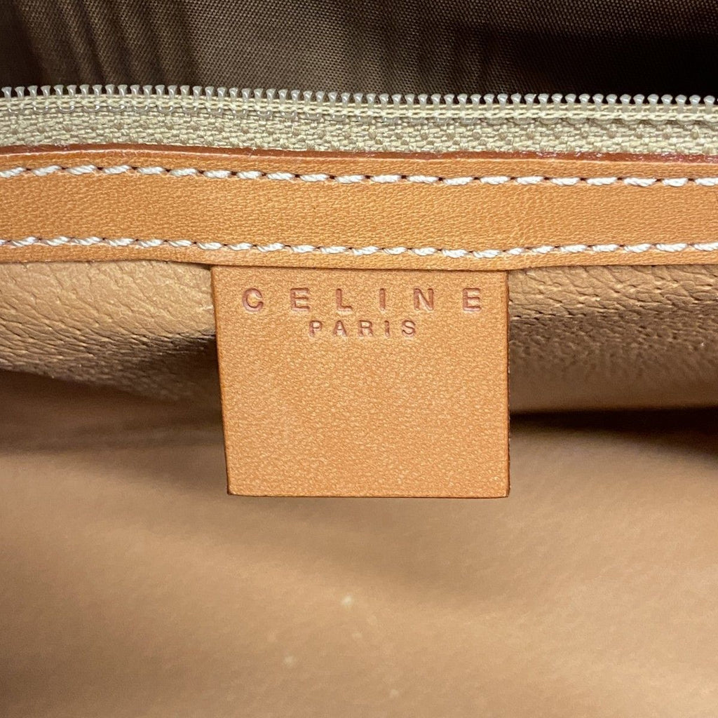 Celine Handbag Macadam Brown Gold — view 5