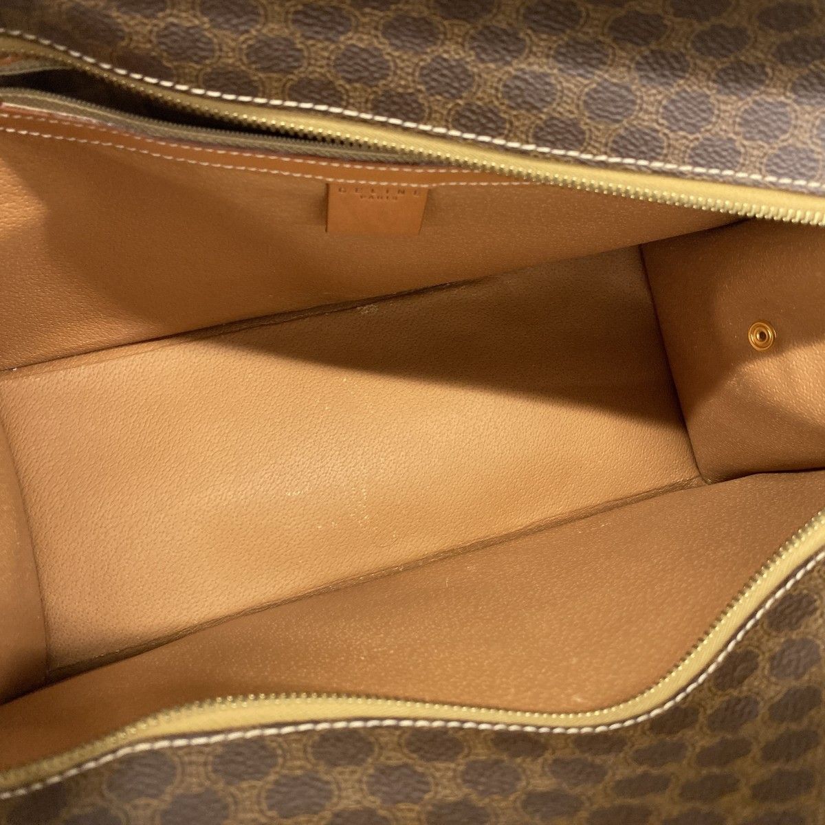 Celine Handbag Macadam Brown Gold — view 4