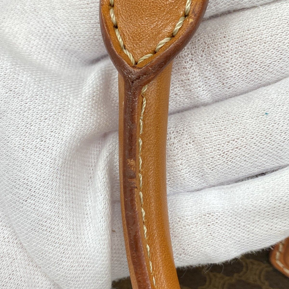 Celine Handbag Macadam Brown Gold — view 9