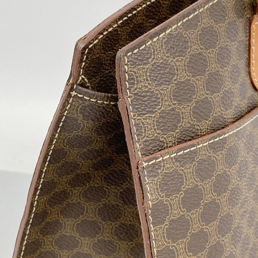 Celine Handbag Macadam Brown Gold — view 7