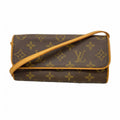 Louis Vuitton Shoulder Bag Monogram Pochette Twin PM Brown