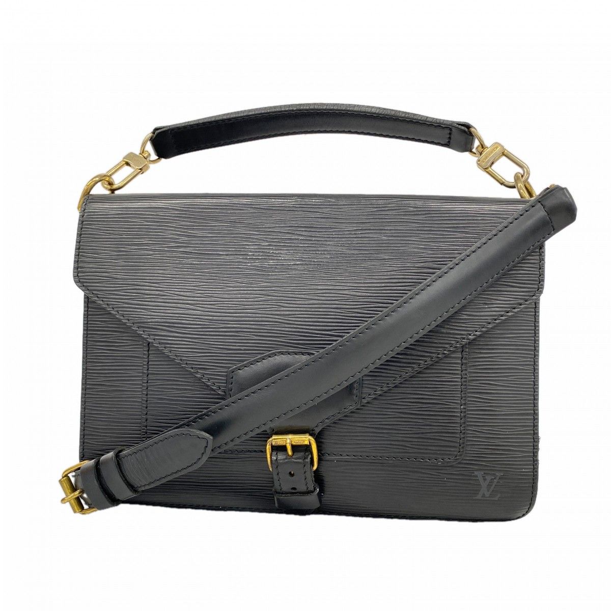 Louis Vuitton Handbag Epi Bifas Noir 2-Way