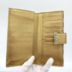Gucci Wallet GG Canvas Brown Gold — view 3