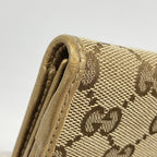 Gucci Wallet GG Canvas Brown Gold — view 7