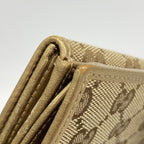Gucci Wallet GG Canvas Brown Gold — view 6