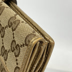 Gucci Wallet GG Canvas Brown Gold — view 5