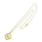 Dior Logo Diamond Necklace 40 cm 18k YG Yellow Gold — view 2