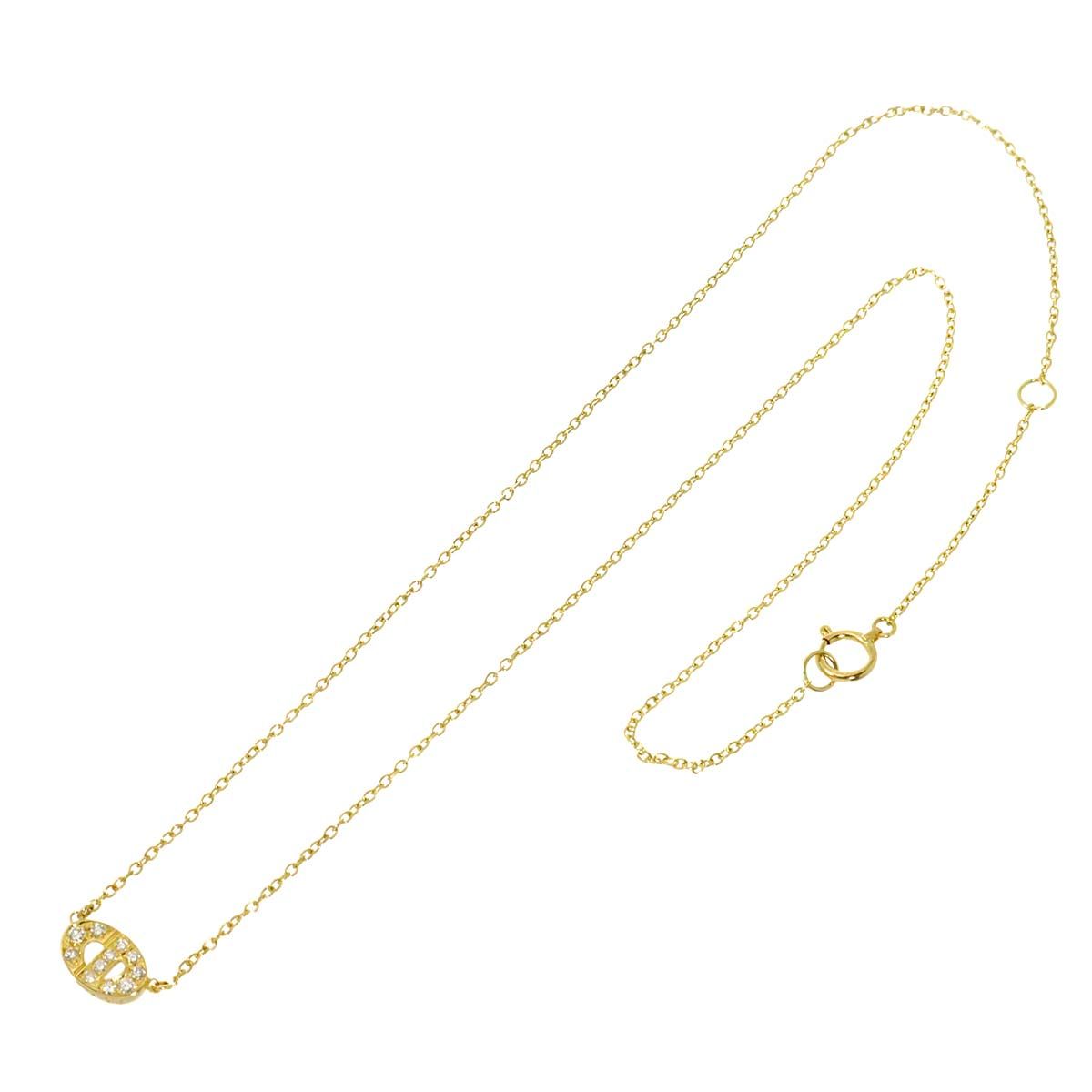 Dior Diamond Necklace 41 cm 18k YG Yellow Gold — view 2