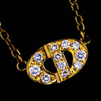 Dior Diamond Necklace 41 cm 18k YG Yellow Gold — view 7
