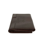 Loewe Anagram Log Leather Bifold Wallet Card Case Coin Purse Brown — view 5