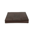 Loewe Anagram Log Leather Bifold Wallet Card Case Coin Purse Brown — view 6