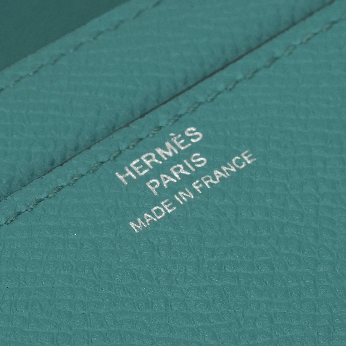 Hermes Constance Wallet Blue Paon Green Silver — view 6