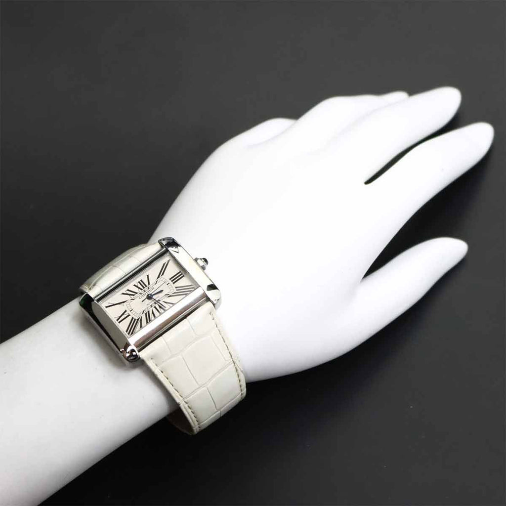 Cartier Tank Divan LM Watch Automatic Winding Silver — view 4