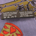 Hermes Carre Geant Cashmere Silk Scarf — view 9