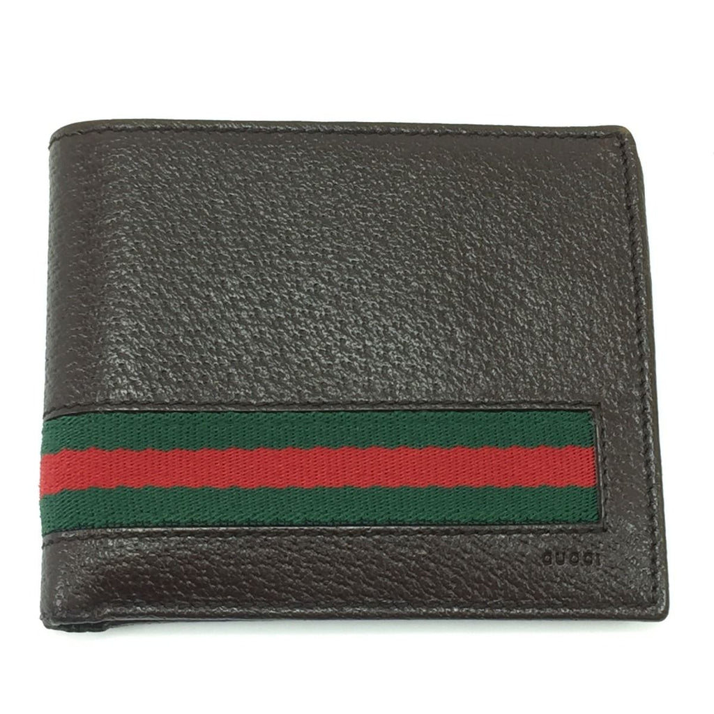 Gucci Bifold Wallet Leather Brown