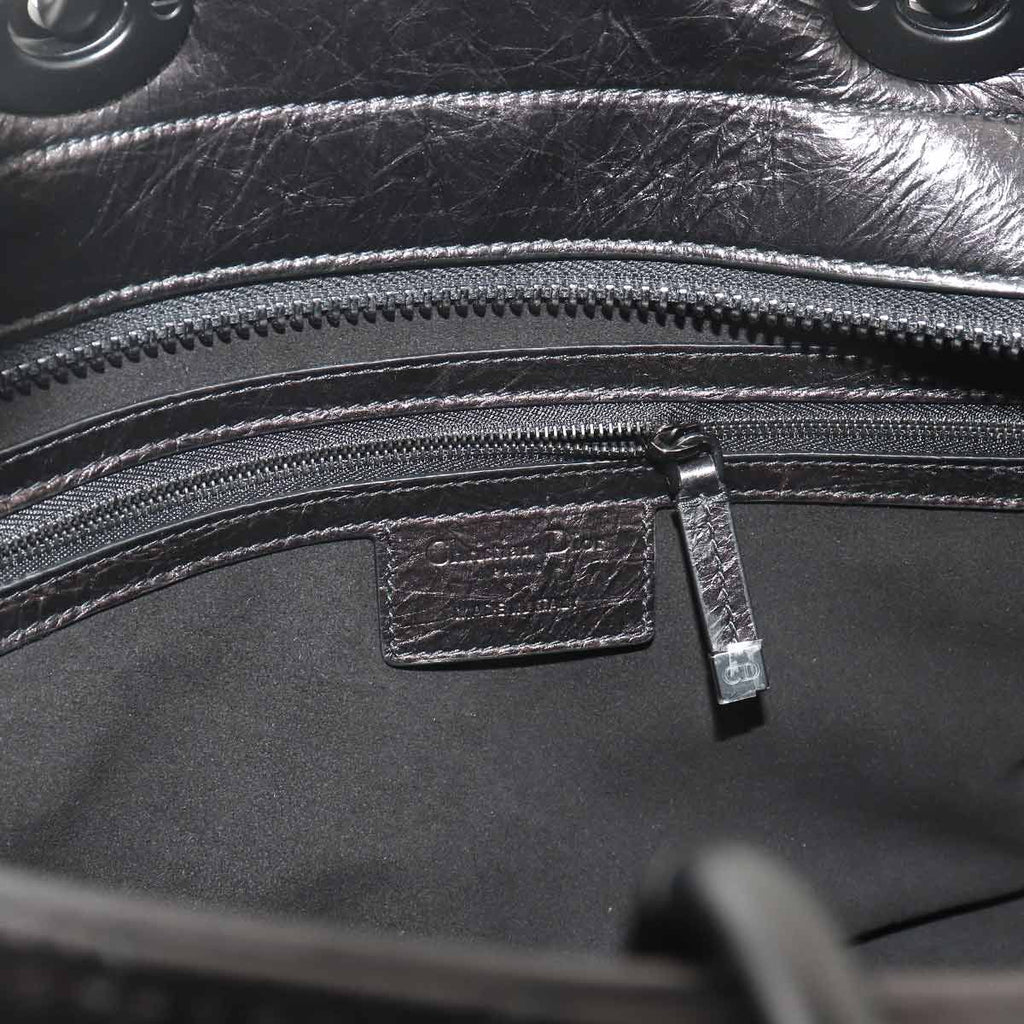 Dior Lady D-saia 2-Way Bag Leather Black — view 7