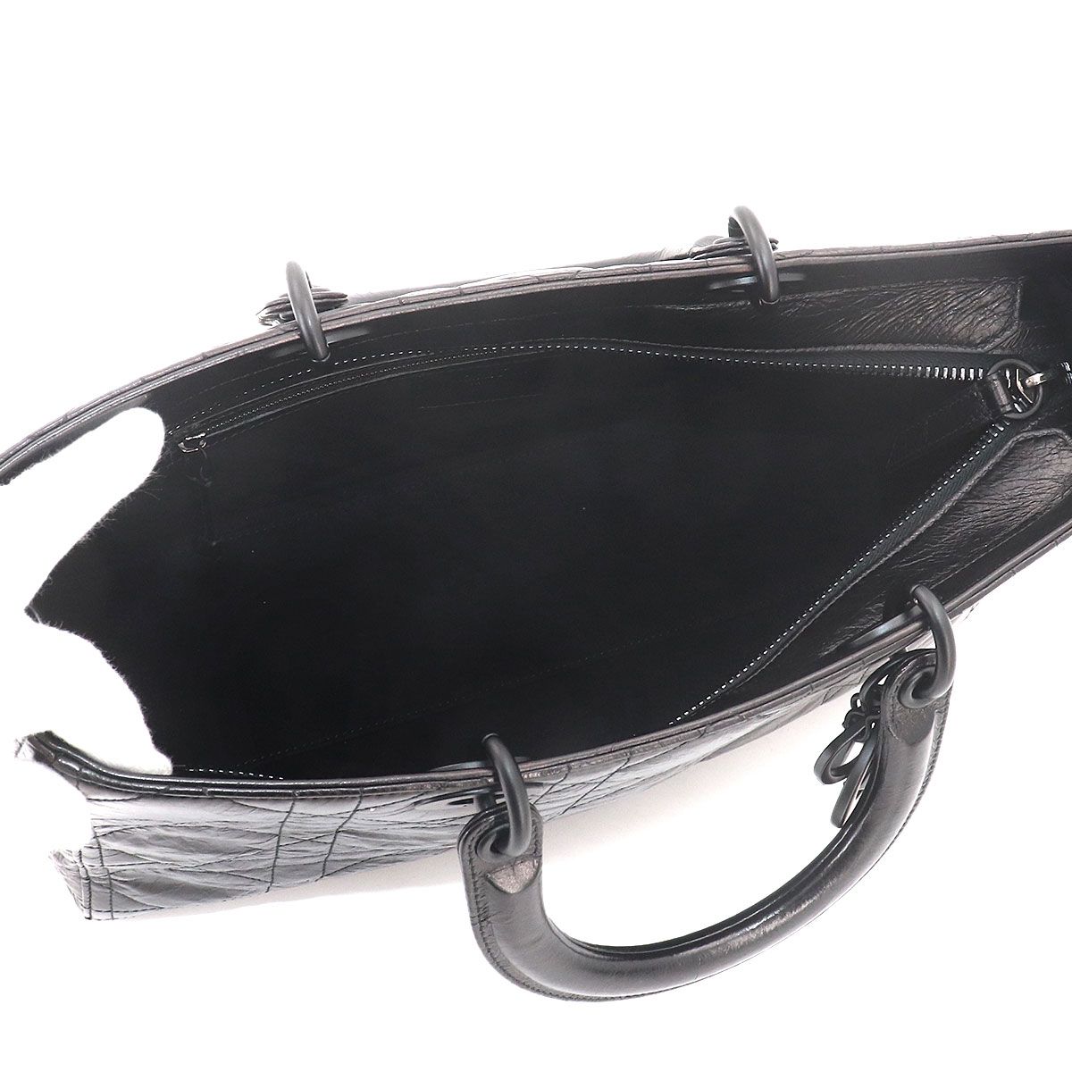 Dior Lady D-saia 2-Way Bag Leather Black — view 6