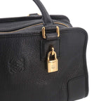 Loewe Amazona 28 Hand Bag Leather Black Gold — view 9