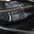 Loewe Amazona 28 Hand Bag Leather Black Gold — view 8