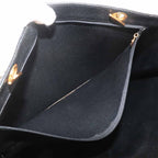 Chanel Jumbo CC Logo Tote Caviar Leather Black Gold Vintage — view 7