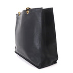 Chanel Jumbo CC Logo Tote Caviar Leather Black Gold Vintage — view 3