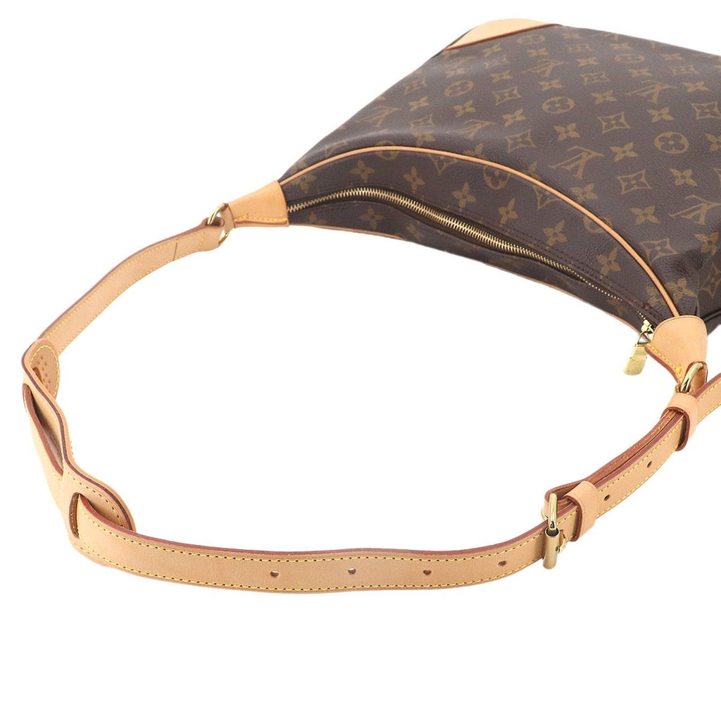 Louis Vuitton Monogram Shoulder Bag Brown Gold Boulogne — view 5