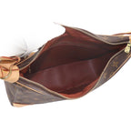 Louis Vuitton Monogram Shoulder Bag Brown Gold Boulogne — view 6