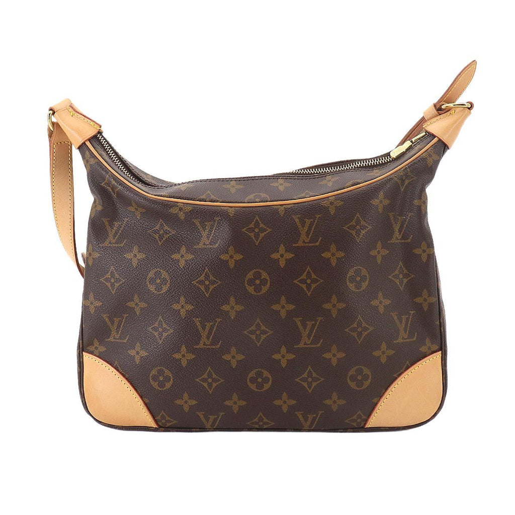 Louis Vuitton Monogram Shoulder Bag Brown Gold Boulogne — view 2