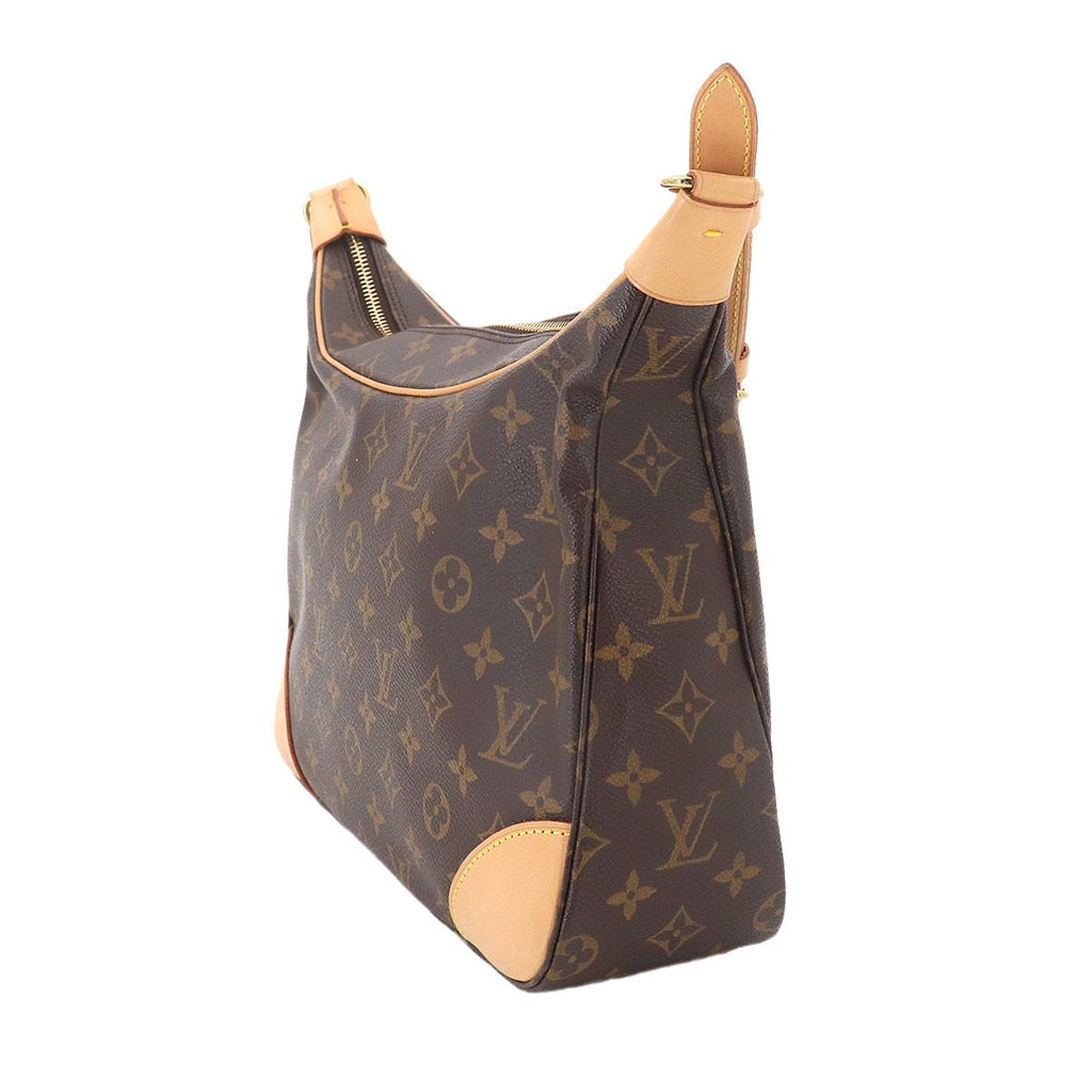 Louis Vuitton Monogram Shoulder Bag Brown Gold Boulogne — view 3