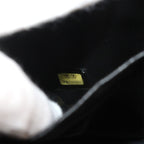 Chanel Vanity Hand Bag Caviar Leather Black CC Logo Gold — view 9