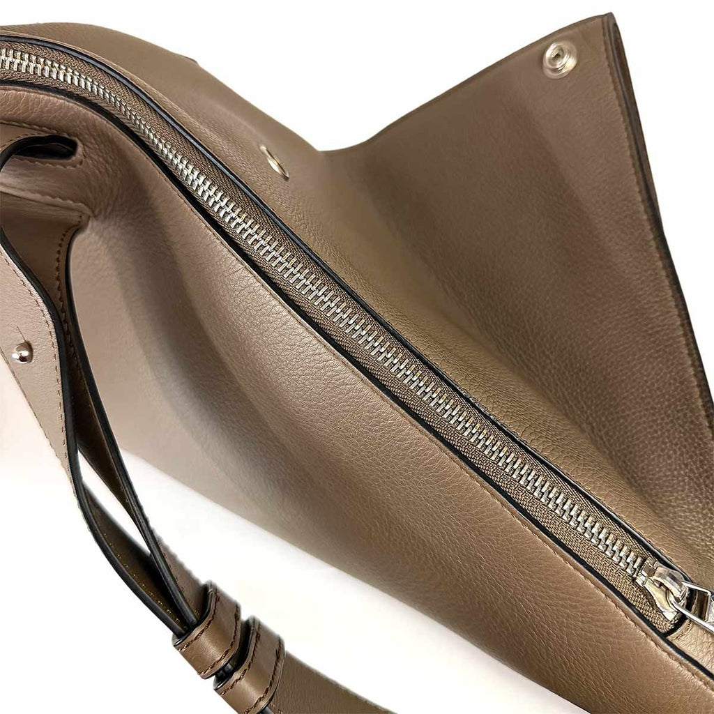 Loewe Anton Sling Bag Leather Brown Silver — view 9
