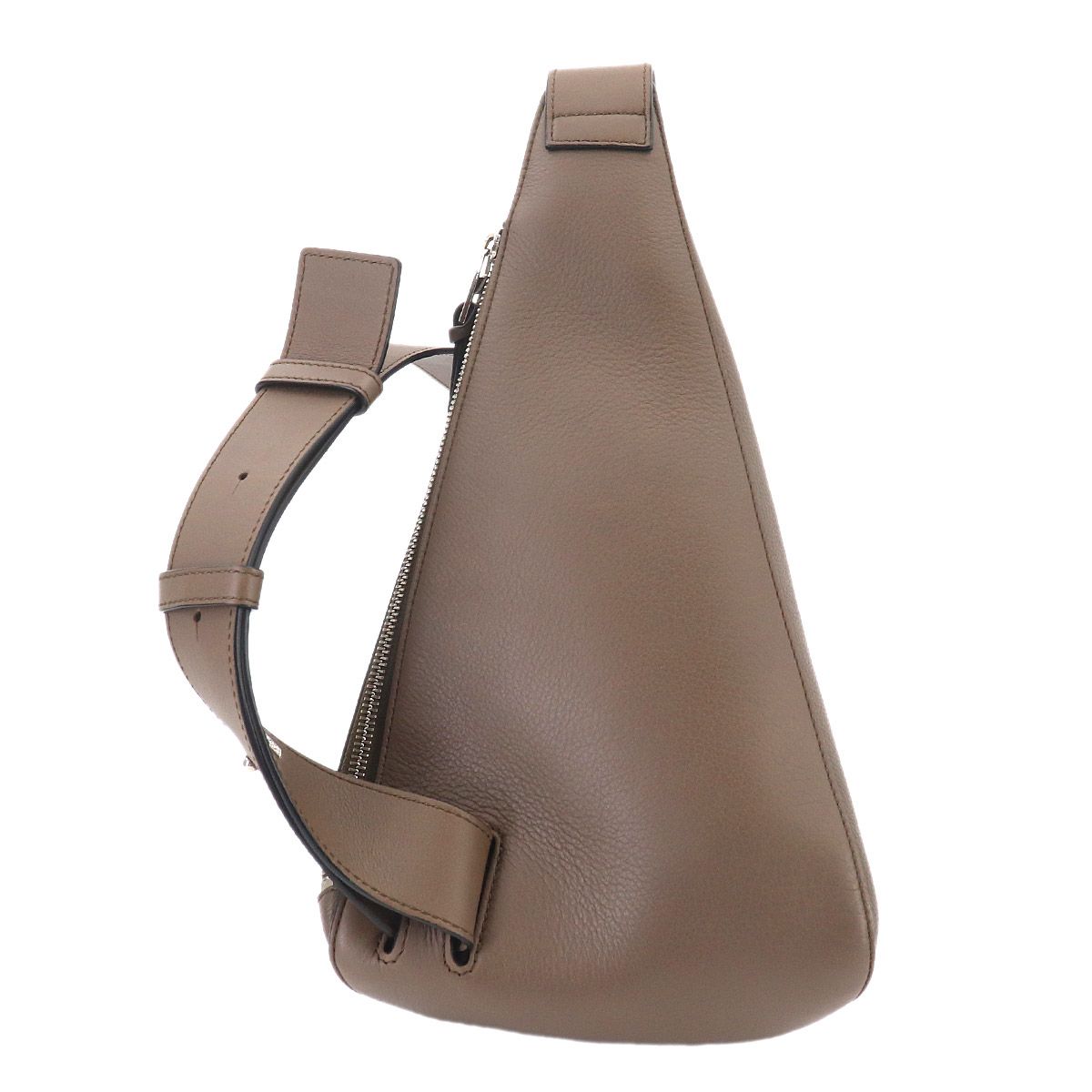 Loewe Anton Sling Bag Leather Brown Silver — view 2