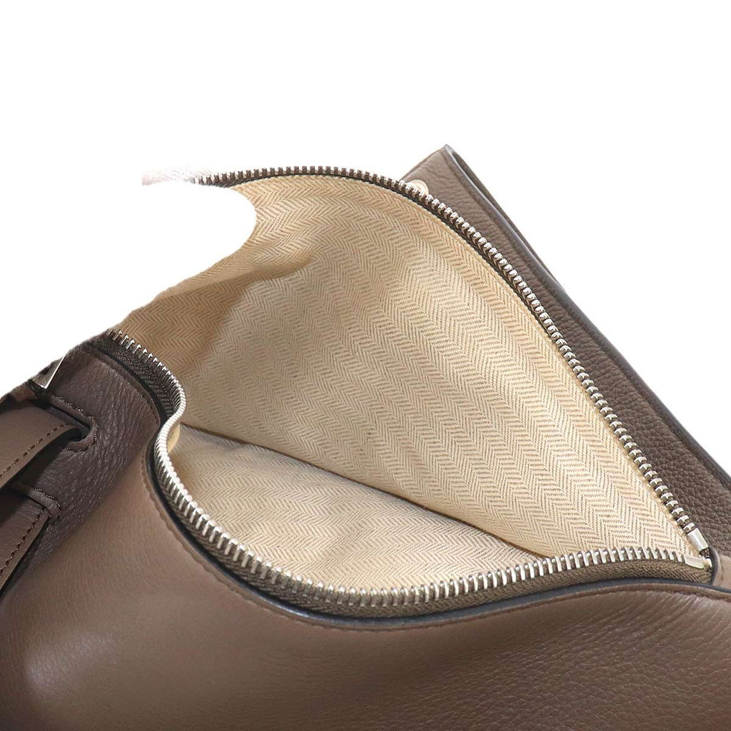 Loewe Anton Sling Bag Leather Brown Silver — view 7