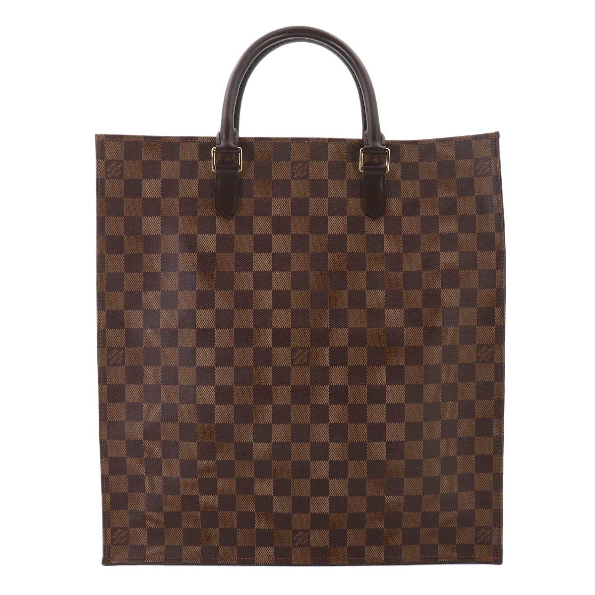 Louis Vuitton Damier Sac Plat Tote Ebene Brown — view 2