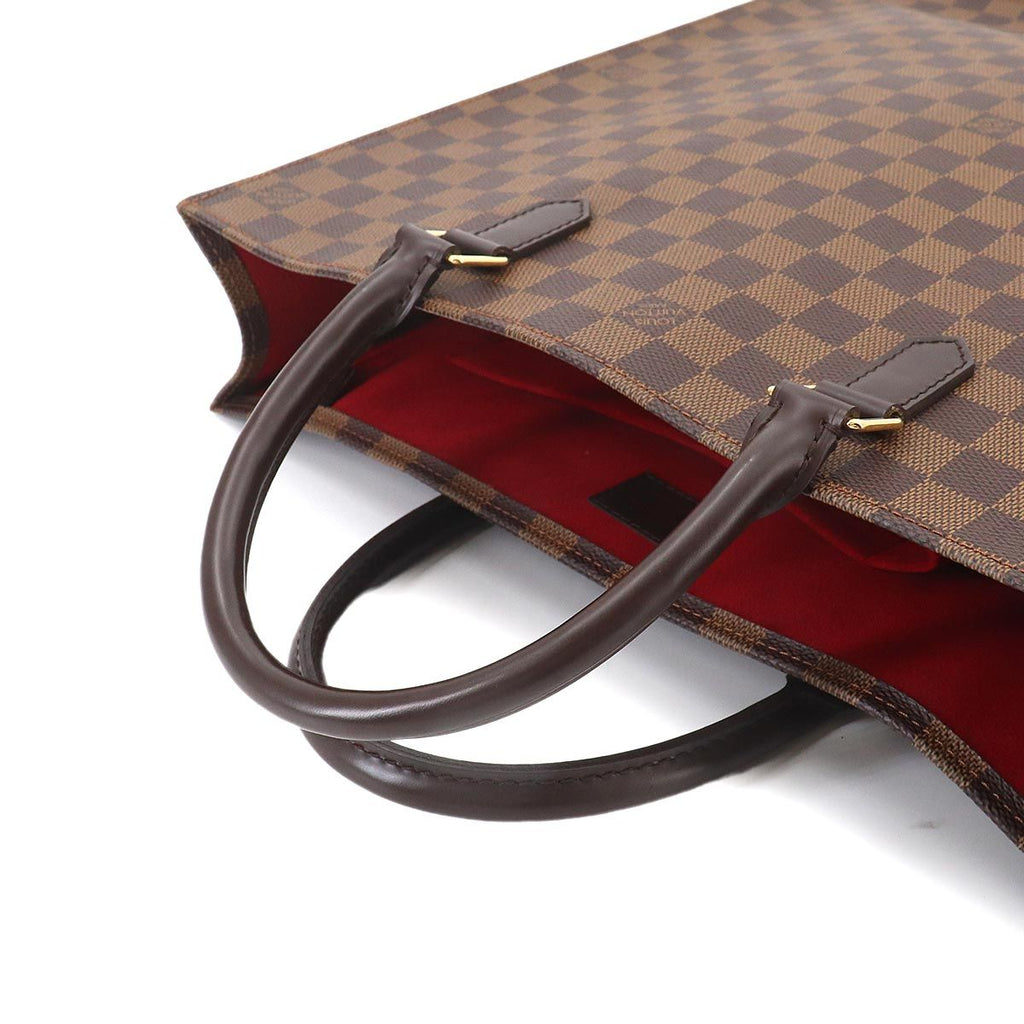 Louis Vuitton Damier Sac Plat Tote Ebene Brown — view 5