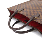 Louis Vuitton Damier Sac Plat Tote Ebene Brown — view 5