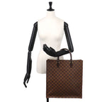 Louis Vuitton Damier Sac Plat Tote Ebene Brown — view 9