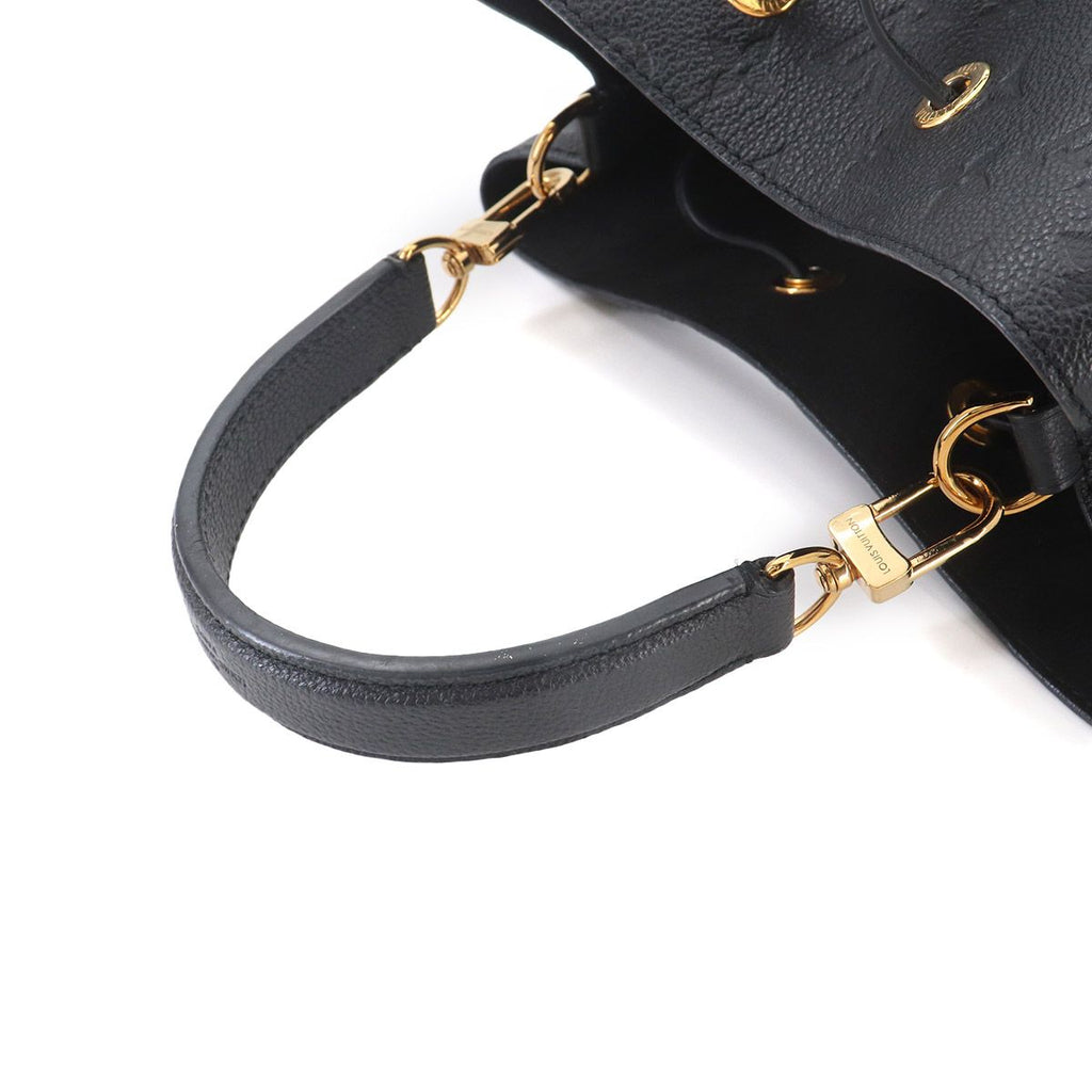 Louis Vuitton Monogram Empreinte Neo Noe MM 2-Way Bag Black — view 6