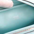 Hermes Mini Plume 20 Hand Bag Swift Blue Zephyr Silver — view 8