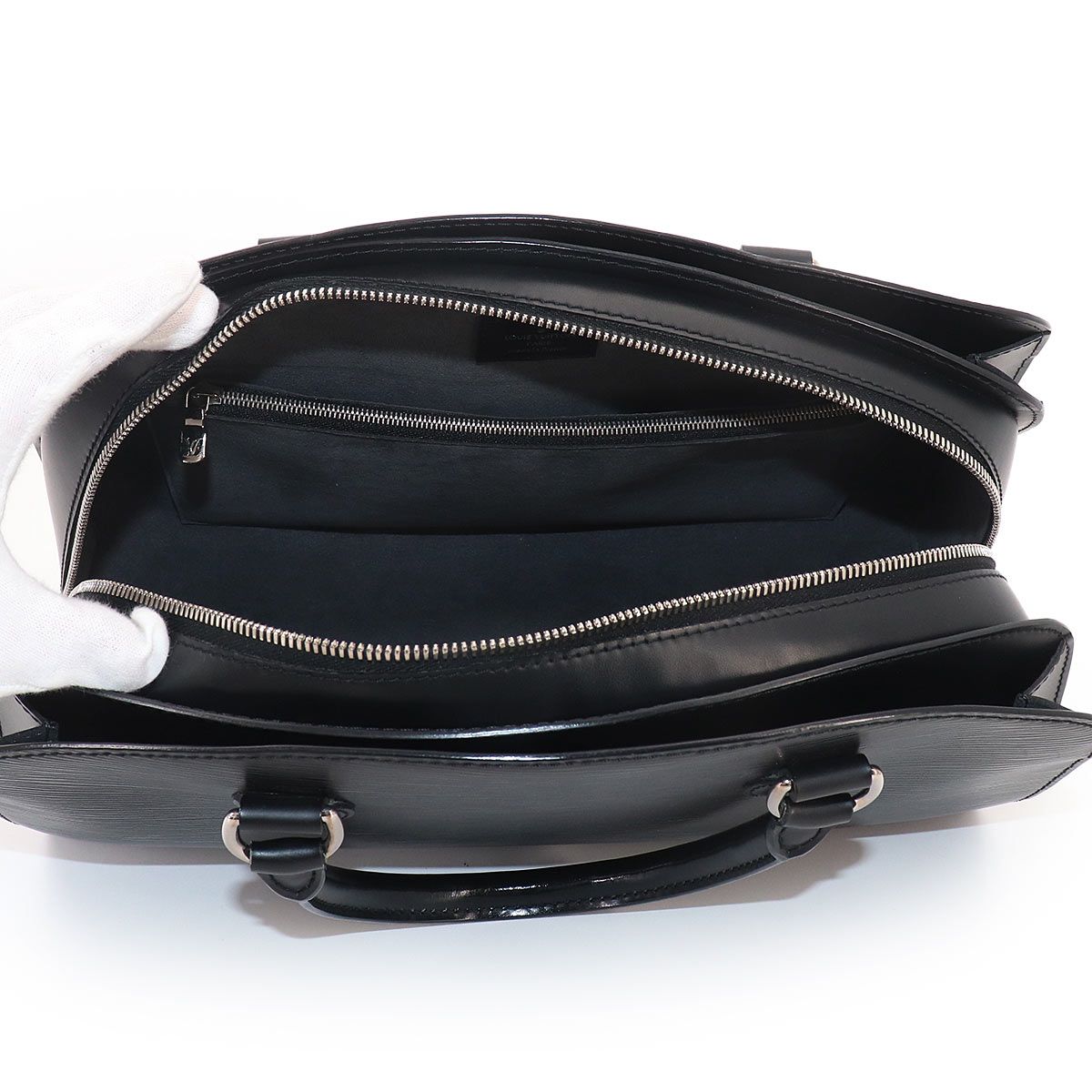 Louis Vuitton Epi Pont Neuf PM Hand Bag Leather Noir Gold — view 6