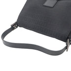 Fendi Zucchino Mamma Bucket Shoulder Bag Canvas Black Gunmetal — view 5