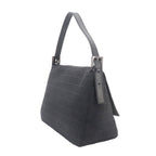 Fendi Zucchino Mamma Bucket Shoulder Bag Canvas Black Gunmetal — view 3